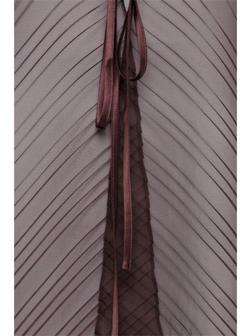 Maxi poncho in tulle plissé Fondente BLUGIRL | NA6013 T428990913